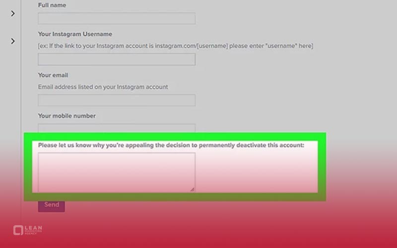Restoring deactivated Instagram page 8